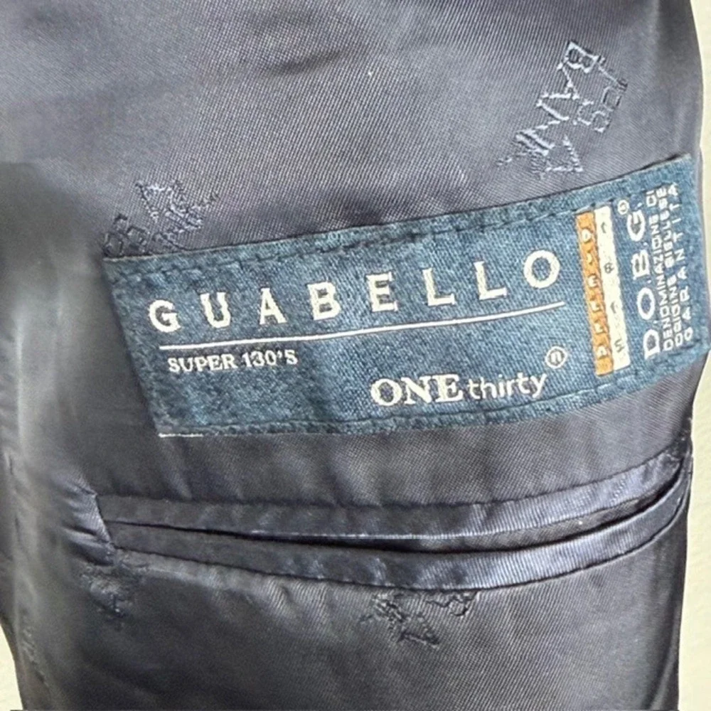 Jos. A. Bank Reserve Grey Plaid‎ Guabello Super 130s Wool Blazer 46R 46 Regular